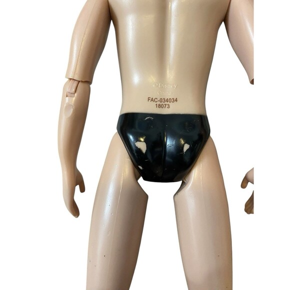 Disney Gaston Doll Beauty and the Beast Figure Black Hair Ponytail 12" Read - Picture 5 of 6